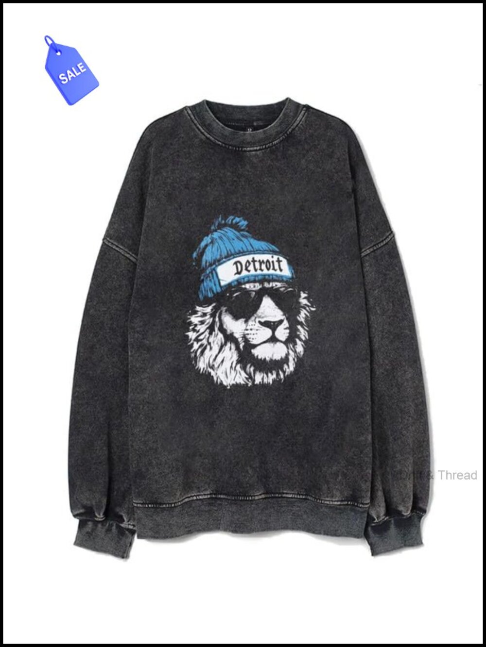 Football Team Mascot Sweatshirt 100% Cotton Cartoon Animal Crew Neck Pullover